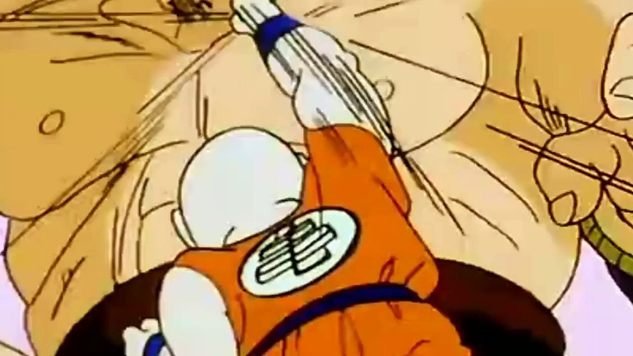 Krillin VS Nappa 1080p HD Dragonball Z