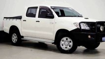 2010 Toyota Hilux KUN26R 09 Upgrade SR (4x4) White 4 Speed Automatic Dual Cab Pick-up