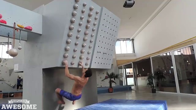 素晴しい人々！　ロッククライミング訓練！　People are Awesome Impressive rock climbing practice!