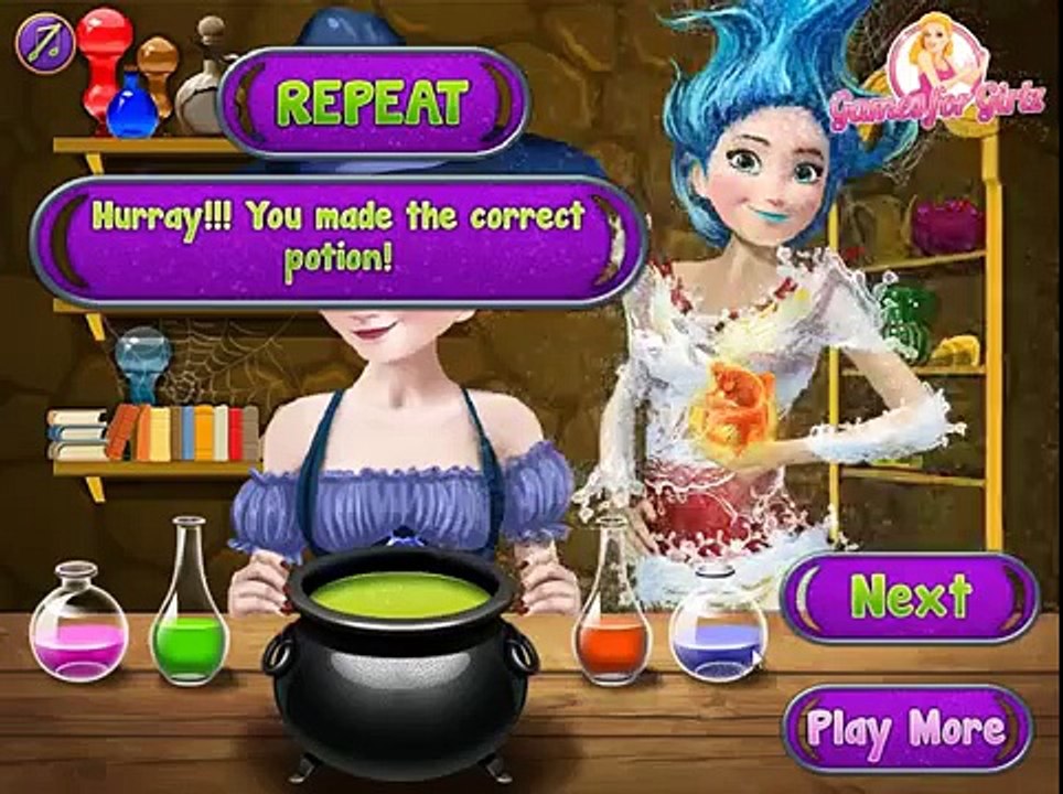 Elsa and Anna Superpower Potions - Funny Frozen Games