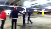 2 drunks try to fight 3 guys at west edmonton mall