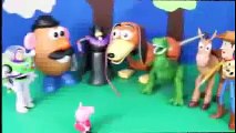Toy Story Parody Peppa Pig Pretend Hamm with Barbie Sheriff Woody Buzz Lightyear ToysRevie