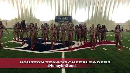 Houston Texans Cheerleaders - "Honey I'm Good" Line Dance!