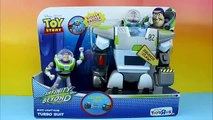 Disney Pixar Toy Story Buzz Lightyear Turbo Suit saves Disney Cars Lightning McQueen from the Lemons