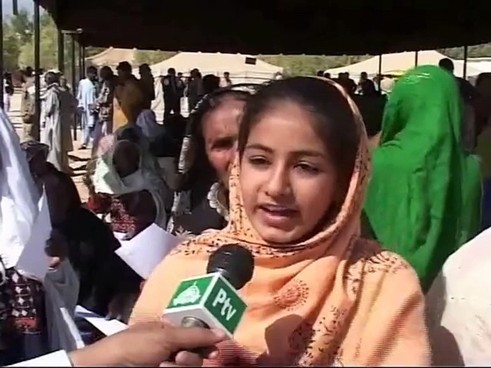 Shabbir Ibne Adil, PTV, News Report: Saudi field hospital at Thatta (2011)