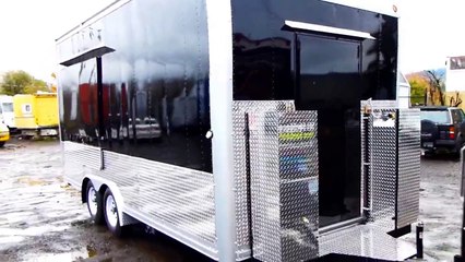 Mobile Pizza Catering Food Trailer Double Axle (exterior video)