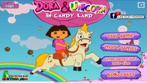 Dora The Explorer Dora and Unicorn in Candy Land Full Game cartoon Episode in English 2014