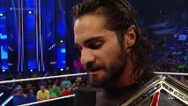 Seth Rollins responses to Sting_rsquo;s surprise emergence on Raw SmackDown, Aug. 27, 2015 WWE On Fantastic Videos