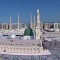 مسجد نبوی  صلی اللہ علیہ وآلہٖ وسلم کا خوبصورت منظر
