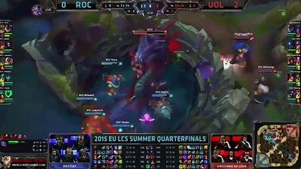 Powerofevil Victor amazing steal baron ROC vs UOL Playoff- LCS EU Summer 2015