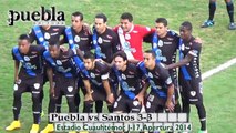 Puebla vs Santos 3-3, J-17, Apertura 2014, Goles, Cuauhtémoc Blanco