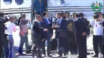 Ministro de Relaciones Exteriores preside recibimiento del presidente de Honduras