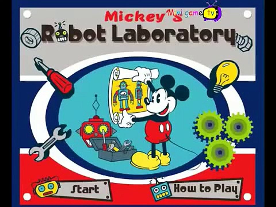 Mickey Mouse Disney Full Episodes Game English Robot Lab Club House Junior games for kids