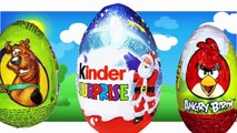 Finger Family Peppa Pig Mickey Mouse Kinder Surprise Eggs Angry Birds Dora The Explorer HD