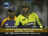 Shahid Afridi 6 Sixes in over pakistan vs sri lanka