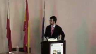 Dr Guillermo Rein speaking in Santander (19.10.07) Part 1