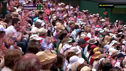 Incredible Serena Williams - Passing shot vs Vera Zvonareva Wimbledon 2010