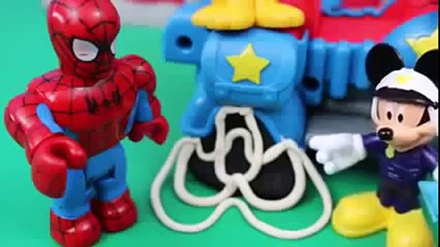Mickey Mouse Clubhouse Batman Superheroes Duplo Lego Spiderman Play-Doh Web Goofy Rescue R