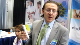 How to Tonometry Over Eyelid with Tonometer DIATON at Academy of Ophthalmology AAO 2010