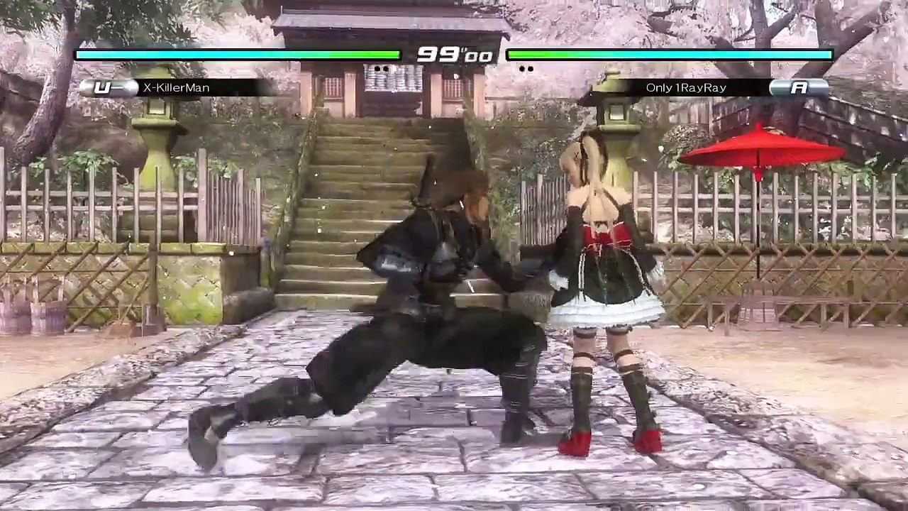 DOA5LR:-X-KillerMan-(Hayate)-vs-Only1RayRay-(