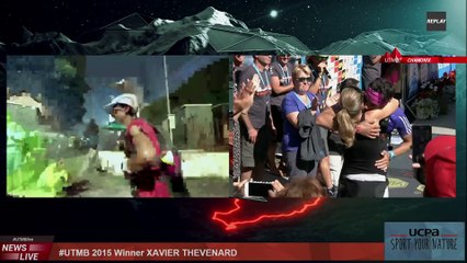 UTMB® 2015 - finish Luis Alberto HERNANDO ALZAGA, David LANEY, Seth SWANSON