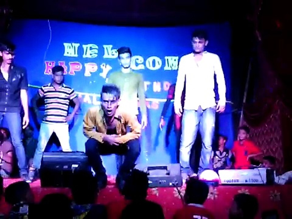 Dance performance in funny music .Danial birthday