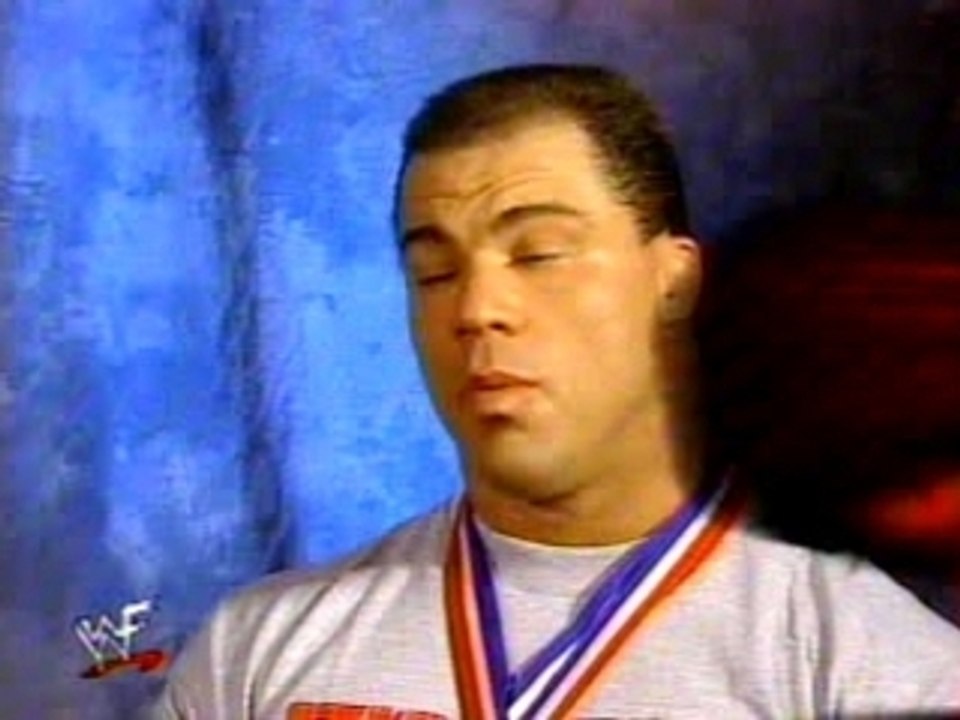 WWF - Kurt Angle's Hilarious 'Interview'