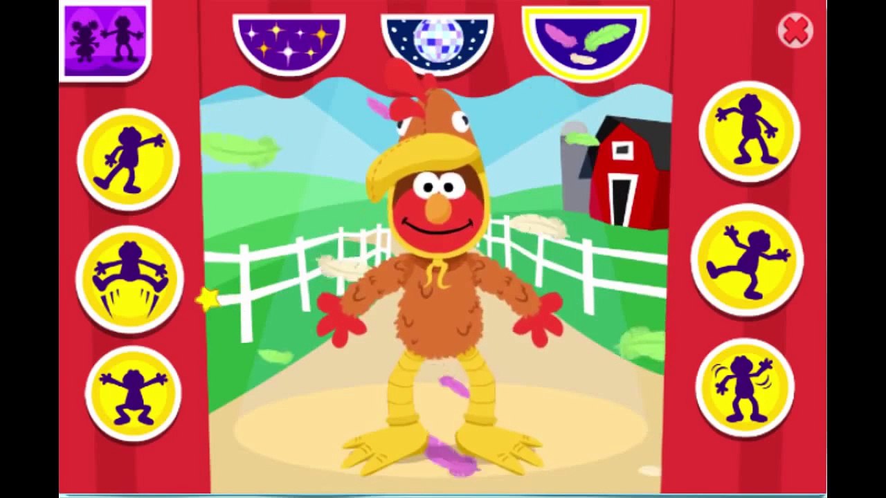 Sesame Street Dress Up Time Cartoon Animation PBS Kids Game Play Walkthrough