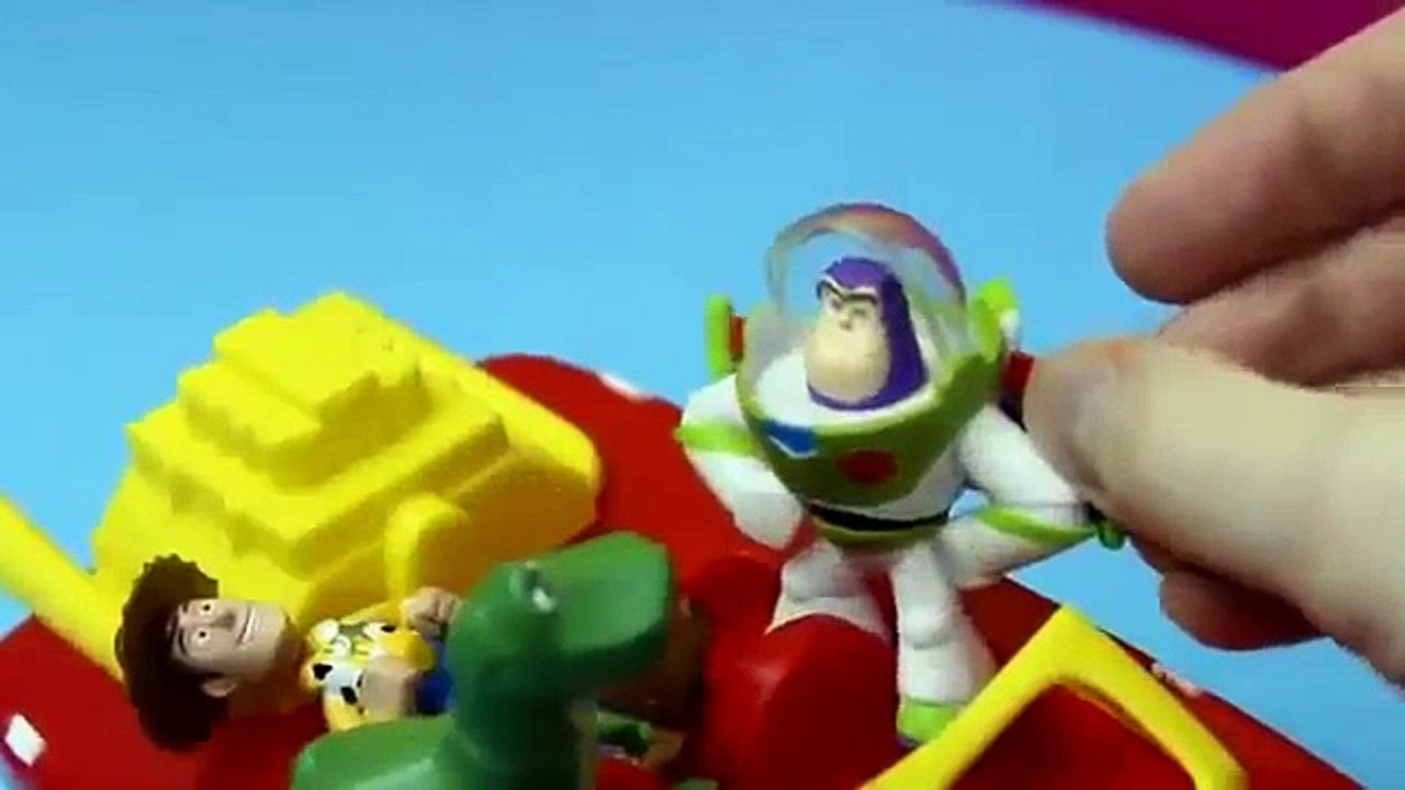 Disney Pixar Toy Story 3 playsets in 1 with Buzz lightyear Woody dinosaur rex hamm