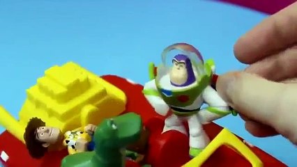 Disney Pixar Toy Story 3 playsets in 1 with Buzz lightyear Woody dinosaur rex hamm