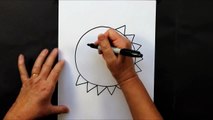 How to Draw a Cartoon Sun Step by Step Easy Drawing Tutorial for Kids
