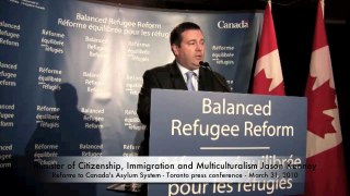 Canada's Asylum System Reforms - Part 1 news conference Minister Kenney