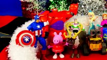 Santa s Toy Bag Big Hero 6 Disney Frozen Peppa Pig Super Hero Captain America Christmas Toys DCTC