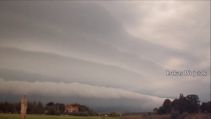 Roll clouds over Germany August 30, 2015