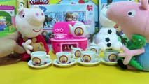 Frozen Play Doh Peppa Pig Tea Party Elsa Anna Toddler Dolls Playdough Food Cookies DisneyC
