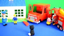 Fireman Sam Episode Peppa Pig Play doh Postman pat Van Fire Fire Engine Full Story WOW