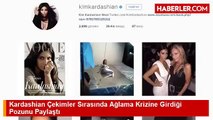 Kardashian Çekimler Sırasında Ağlama Krizine Girdiği Pozunu Paylaştı