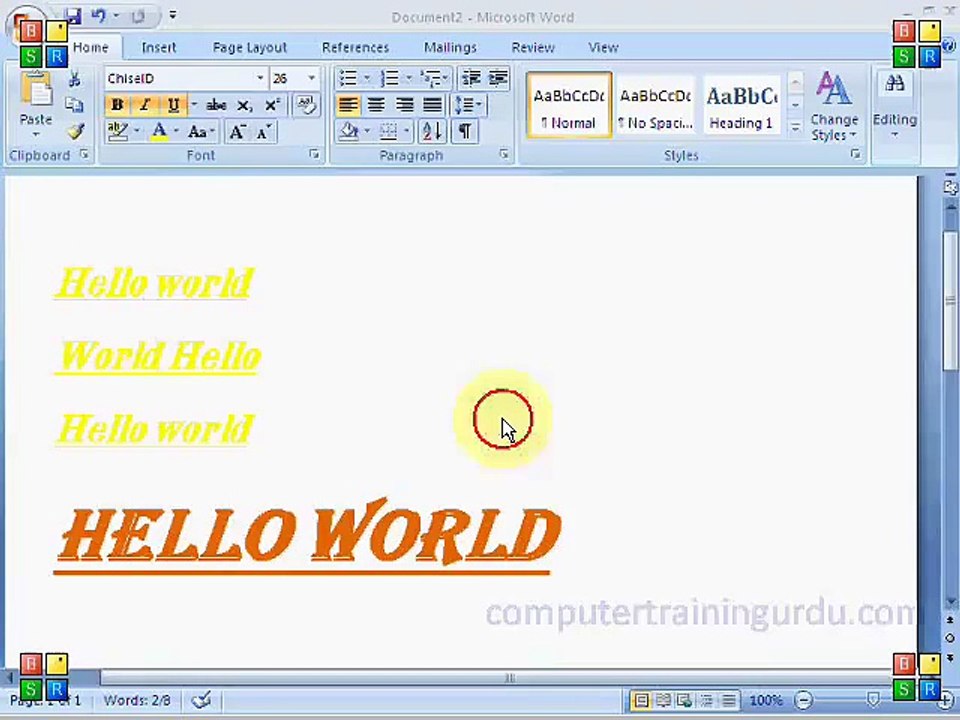 Ms Word 2007 Paragraph Tools Urdu/Hindi Tutorial