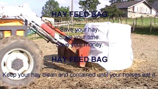 Hay Feed Bag round bale feeders