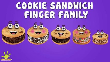 Nursery Rhymes For Children - The Finger Family Cookie Sandwich - Finger Family Songs