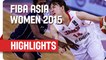 Japan v India - Game Highlights - Group A - 2015 FIBA Asia Womens Championship