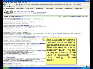 Research Tutorial: Using Google Scholar to find journal articles