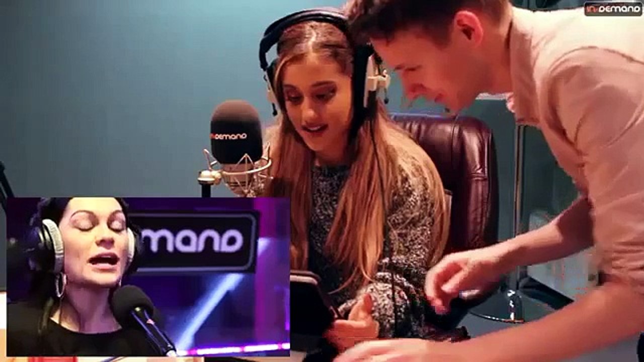 Ariana Grande reacts to the Jessie J Shred-Interview