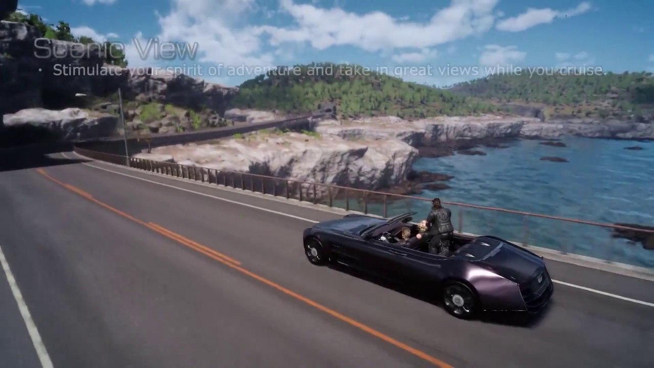 Extrait / Gameplay - Final Fantasy 15 (Gameplay PS4 en Voiture sur la Côte)