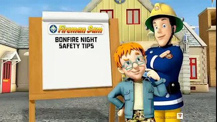 Fireman Sam gives a Bonfire Night message to the children of Wales