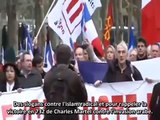 2500 manifestants contre l'islam en France, les médias censures ! - VOSTFR