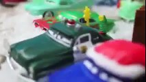 Radiator Springs Christmas Play Doh Santa Hats and Disney Cars Toy Mater Saves Christmas