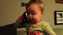 2 Years Old Baby Talking To Her Dad