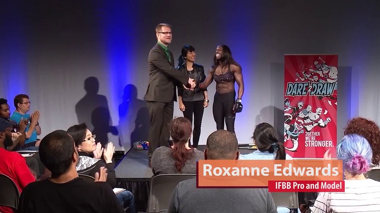 Ep. 2 - with Phil Jimenez | Part B — Dare2Draw "The Model" IFBB Pro Roxanne Edwards