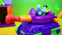 Imaginext Joker steals Batman Bat Suit Robin uses Clayface to get it back Justice League